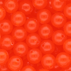 DQ&reg; Abalorios acr&iacute;licos 12 mm brillante Rojo bermell&oacute;n