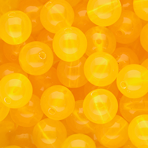 DQ&reg; Abalorios acr&iacute;licos 12 mm brillante Amarillo c&aacute;lido