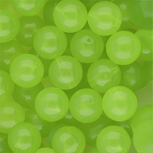 DQ&reg; Abalorios acr&iacute;licos 14 mm brillante Verde claro