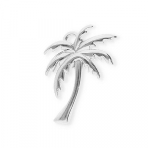 Colgantes Acero Inox palmera Plateado