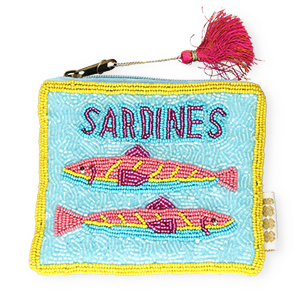 Neceser "Sardines" Amarillo-azul claro-rosa
