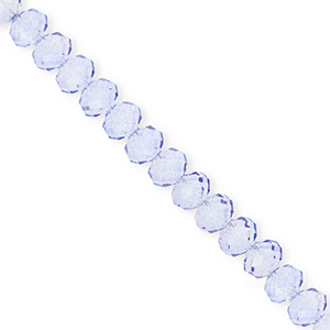 Abalorios faceteados disco 6x5mm Azul