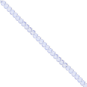 Abalorios faceteados disco 3x2mm Azul