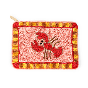 Monedero peque&ntilde;os c&aacute;ncer Rosa claro-rojo-marr&oacute;n claro-amarillo ocre