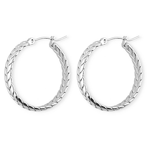 Pendientes Acero Inox criollas serpiente Plateado