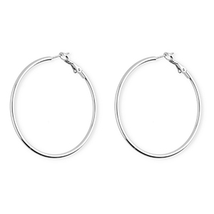 Pendientes Acero Inox criollas Plateado