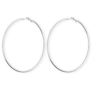 Pendientes Acero Inox criollas Plateado