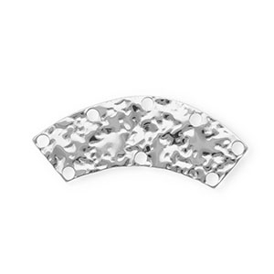 BY31&reg; Fornituras acero inox entrepieza arco con 8 anillas Plateado