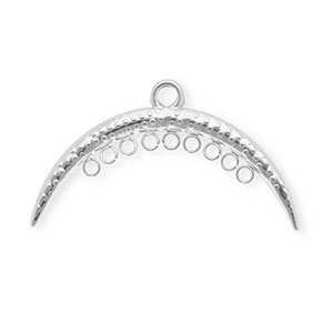 BY31&reg; Fornituras acero inox entrepieza arco con 10 anillas Plateado
