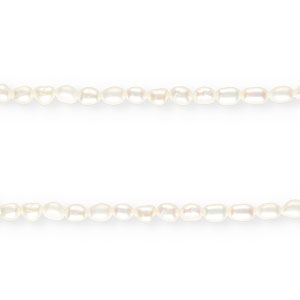 BQ Perlas de agua dulce nugget redondas 6-7mm Blanco natural