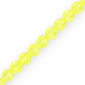 Abalorios faceteados redondos 10 mm Amarillo