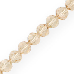 Abalorios faceteados redondos 4 mm Beige latte