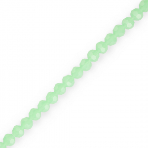 Abalorios faceteados redondos 4 mm Verde menta