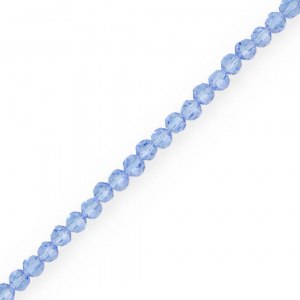 Abalorios faceteados redondos 4 mm Azul cielo