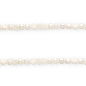 Perlas de agua dulce imperfectas nugget redondas 7mm Blanco natural