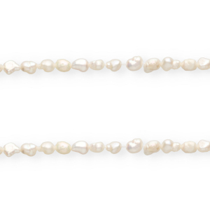 Perlas de agua dulce imperfectas nugget ovalada 8x5-6mm Blanco natural