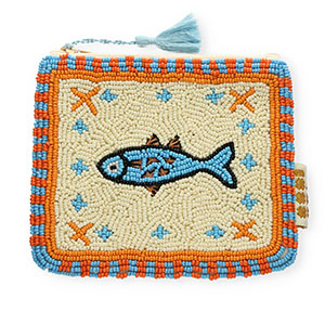 BY31&reg; Neceser pez con estrella Azul claro-naranja-blancuzco-negro