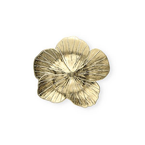 Colgantes llamativos flor Dorado
