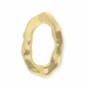 Colgantes llamativos / entrepieza &oacute;valo Dorado