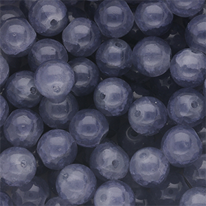 Abalorios de vidrio 8 mm Azul denim