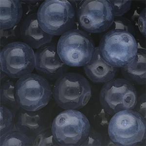 Abalorios de vidrio 10 mm Azul denim