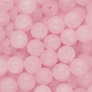 Abalorios de vidrio 8 mm Rosa claro