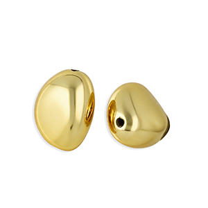 Abalorios acr&iacute;lico &oacute;valo Dorado