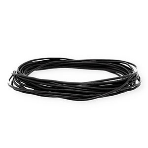 Cord&oacute;n cuero DQ redondo 1,5mm Negro