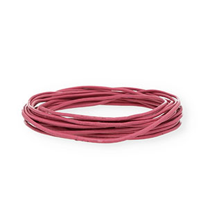 Cord&oacute;n cuero DQ redondo 2mm Rosa