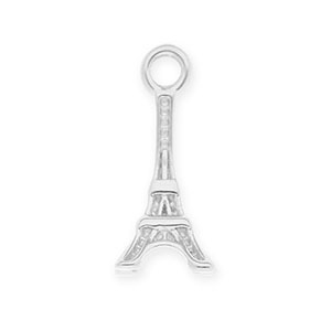 Colgantes Acero Inox Torre Eiffel Plateado