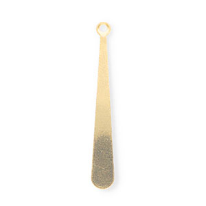 Colgantes Acero Inox gota Dorado