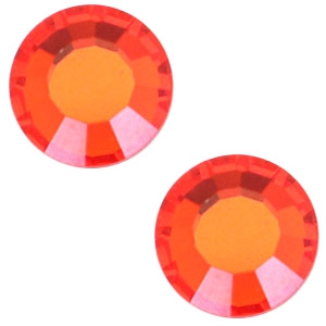 Swarovski Elements SS30 base plana (6.4mm) Hyacinth orange