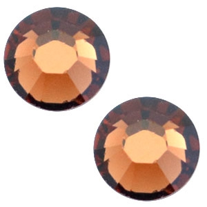Swarovski Elements SS20 base plana (4.7mm) Smoked topaz