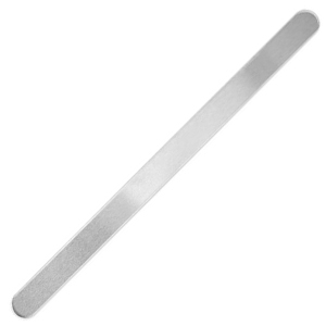 ImpressArt Tiras de grabado para pulseras 15cmx10mm Aluminio Plateado