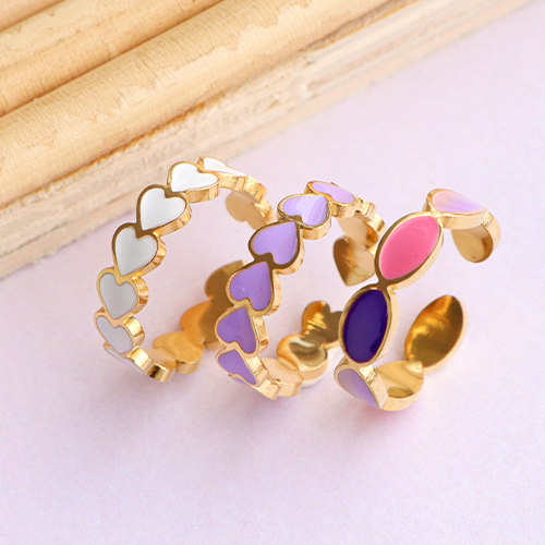 As&iacute; se llevan estos anillos de acero inoxidable en alegres colores