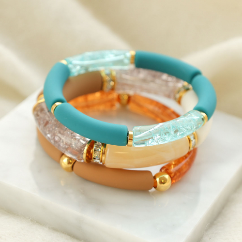 Trucos con diversos abalorios acr&iacute;licos tubo craquelados