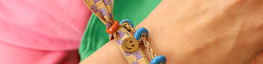 Coloridos abalorios de cierre deslizante con esmalte