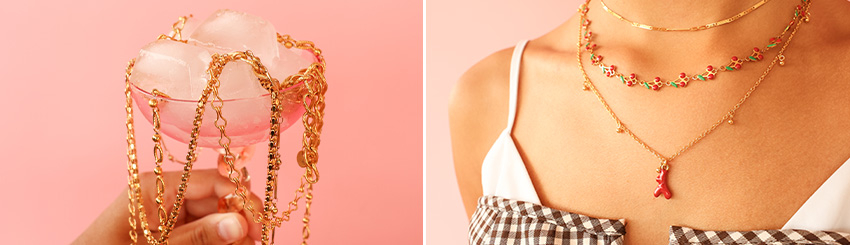 Colecci&oacute;n de fornituras de acero inoxidable jasseron