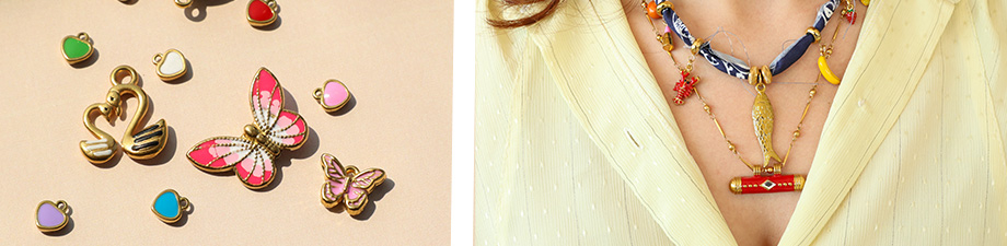 Preciosa colección de colgantes de acero inoxidable Preciosa colección de colgantes de acero inoxidable