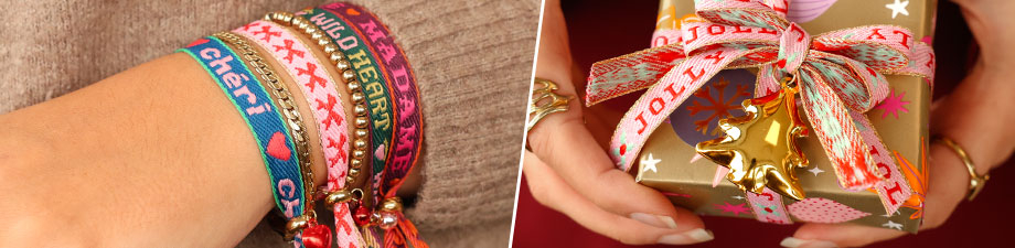 Cascabeles metálicos y cinta BY31® con texto Cascabeles metálicos y cinta BY31® con texto