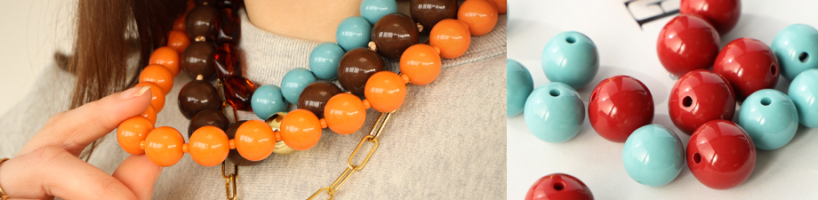 Nueva serie de abalorios acr&iacute;licos DQ redondos 