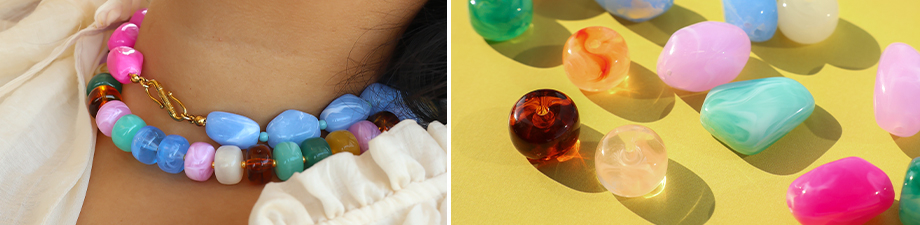 Nueva y colorida colecci&oacute;n de abalorios acr&iacute;licos